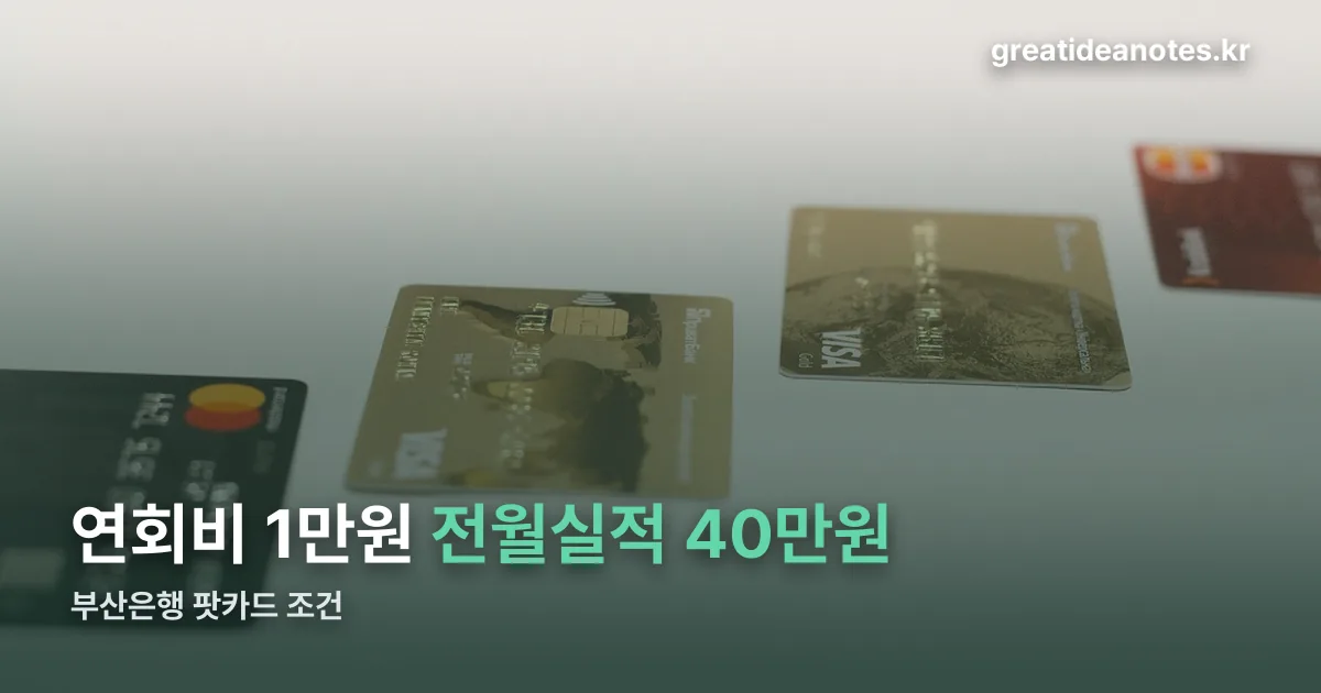 부산은행 팟카드 정리 썸네일