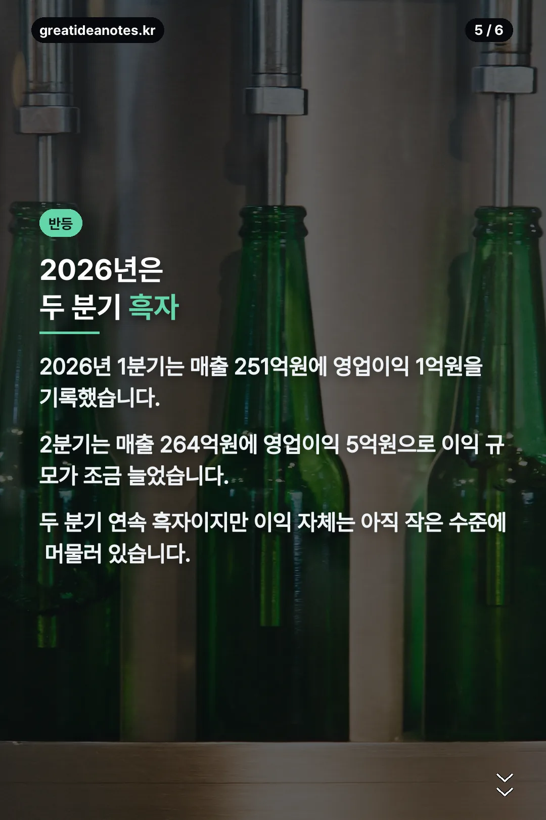2026년 두 분기 흑자