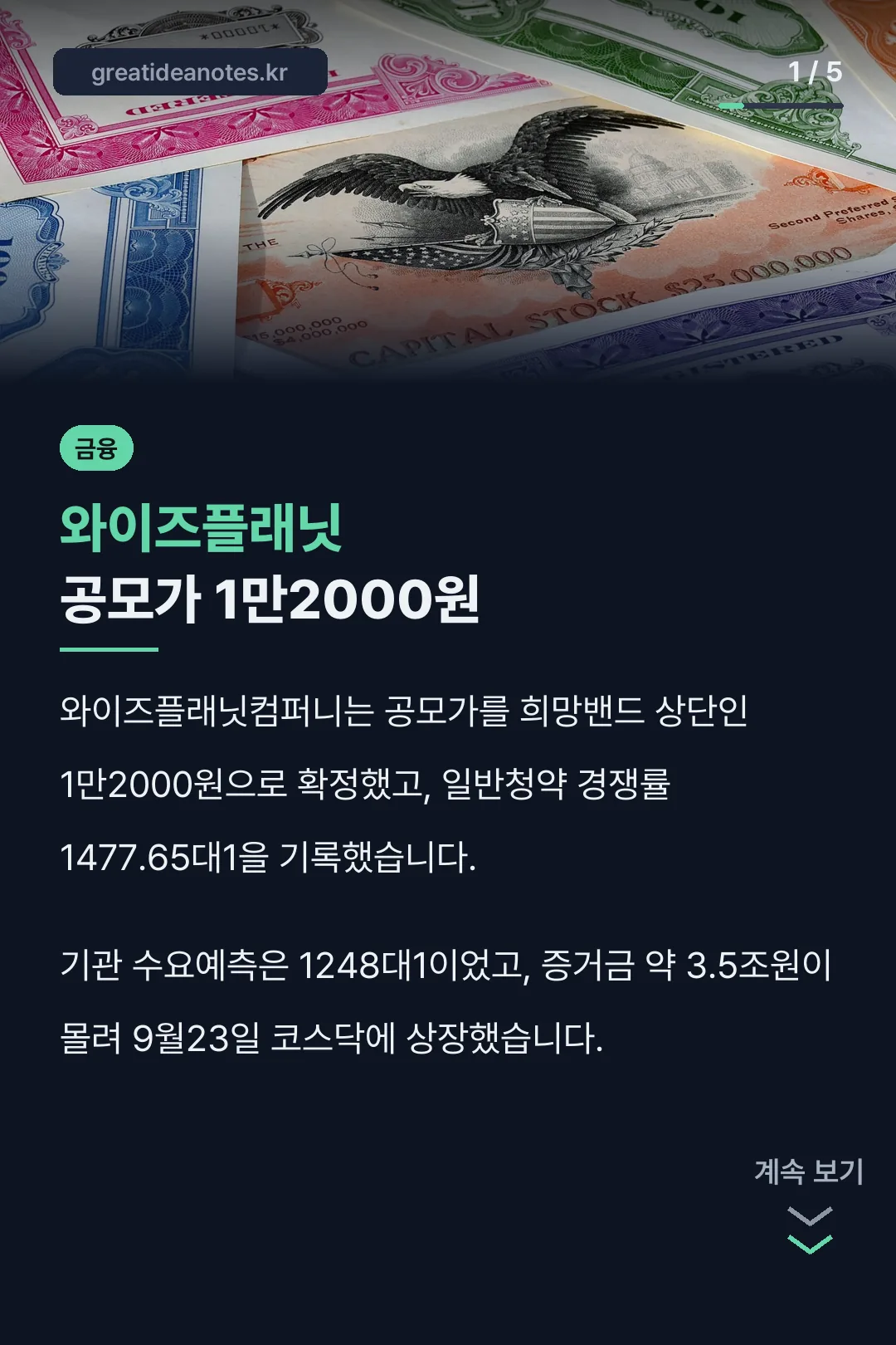 와이즈플래닛 공모가 1만2000원